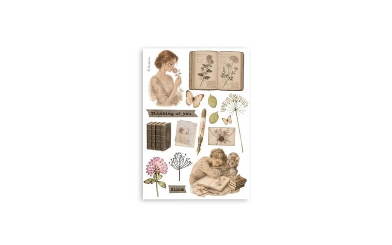 Washi Pad Flower and Poems Stamperia